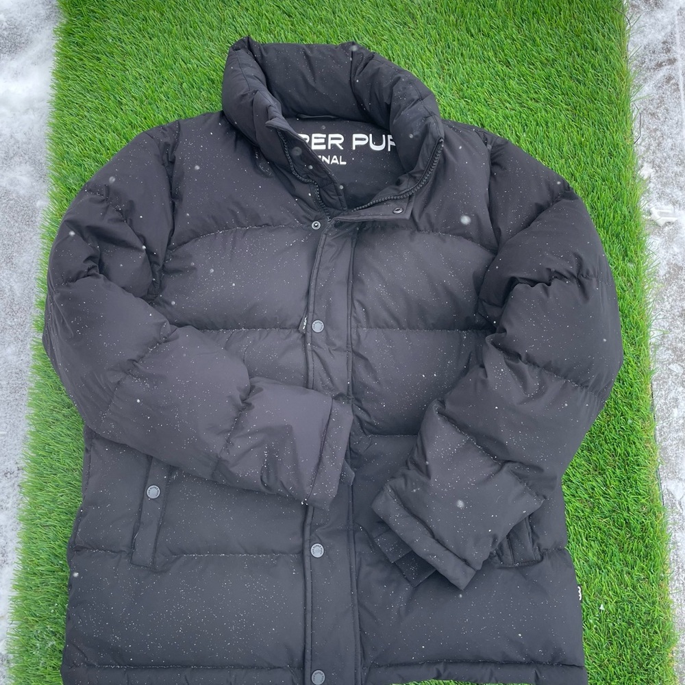 The Super Puff Original Black Puffer Jacket L Women’s